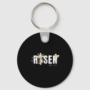 He Is Risen Christian Cross Jesus Bible Verse Happ Key Ring