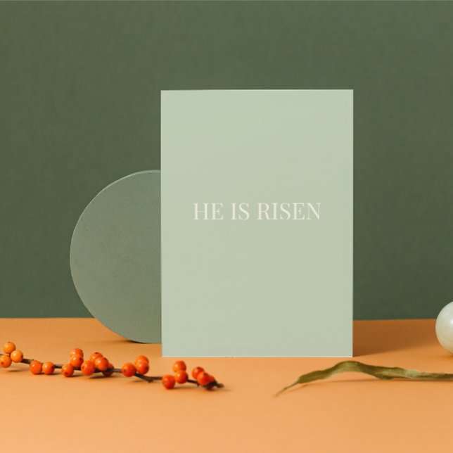 He Is Risen Christian Easter Card (Celebrate His Resurrection — A Card That Brings Hope)