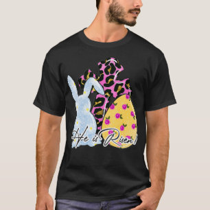 He is Risen Christian Easter Happy Easter Day Leop T-Shirt