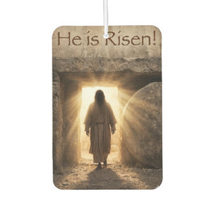 He is Risen - Christian Easter themed Car Air Freshener