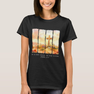He Is Risen Christian Wildflower Happy Easter Wome T-Shirt