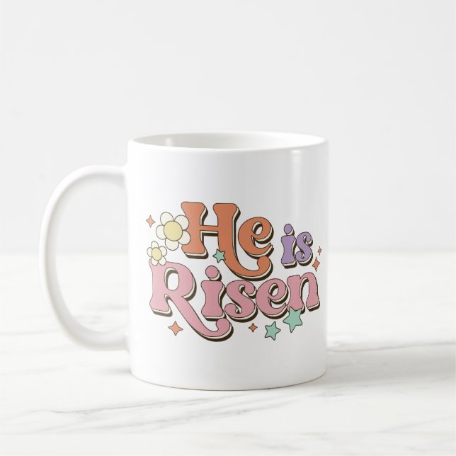 He Is Risen Coffee Mug (Left)