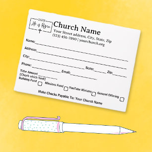 He Is Risen Cross Church Tithe Offer Collection Envelope