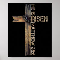 He Is Risen Cross Jesus Religious Christian Faith