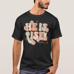 He Is Risen Cross Jesus Religious Easter Day Chris T-Shirt