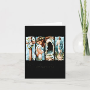 He Is Risen Cross Lamb Jesus Spring Easter Christi Card