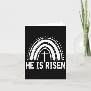 He Is Risen Cross Vintage Happy Easter 1 Card