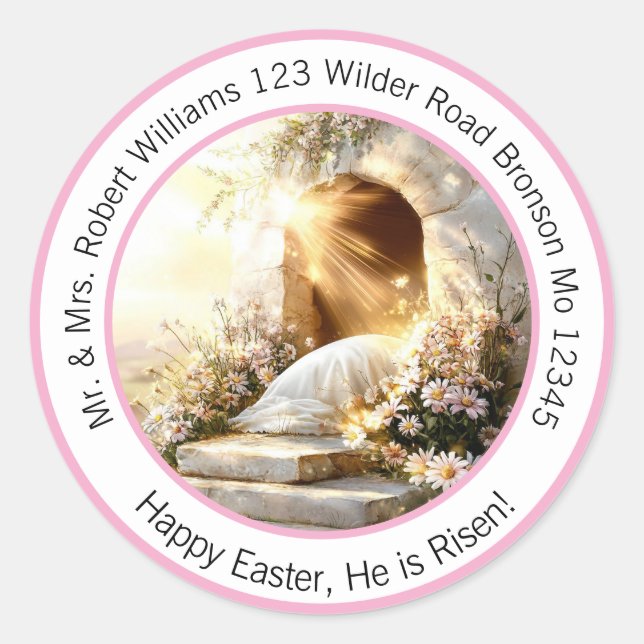He is Risen - Customisable Easter Seal (Front)