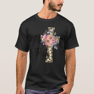 He Is Risen Cute Jesus Christian Teen Girls Mum Ea T-Shirt