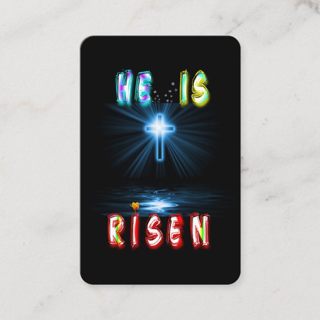 He Is Risen Discount Card (Front)