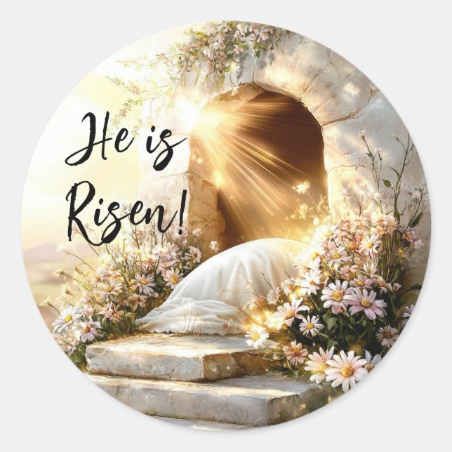 He is Risen - Easter Blessings Envelope Seal (Front)