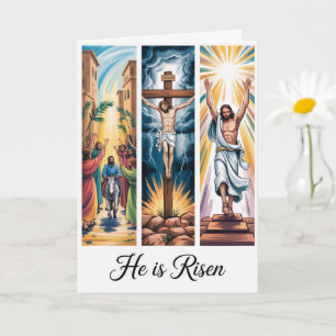 He Is Risen Easter Bulk Church Greeting Cards