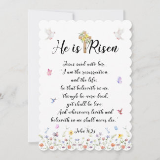 He is Risen-Easter Cards