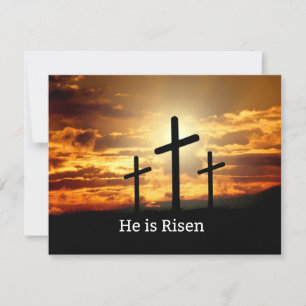 He is Risen, Easter celebration Card