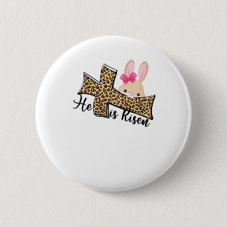 He is Risen Easter, Christian Easter For Woman 6 Cm Round Badge