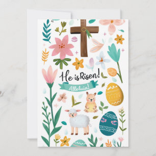 He Is Risen Easter Christian Holiday Card