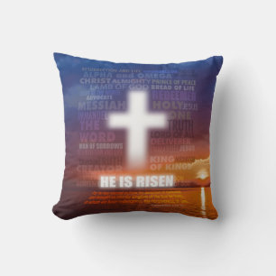 He is Risen - Easter Cushion