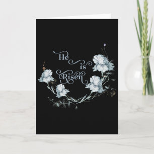 He Is Risen Easter Day Christian Jesus Bible Verse Card