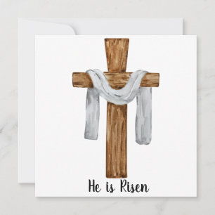He Is Risen Easter Holiday Card