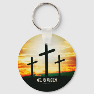 HE IS RISEN - EASTER ILLUSTRATION KEY RING