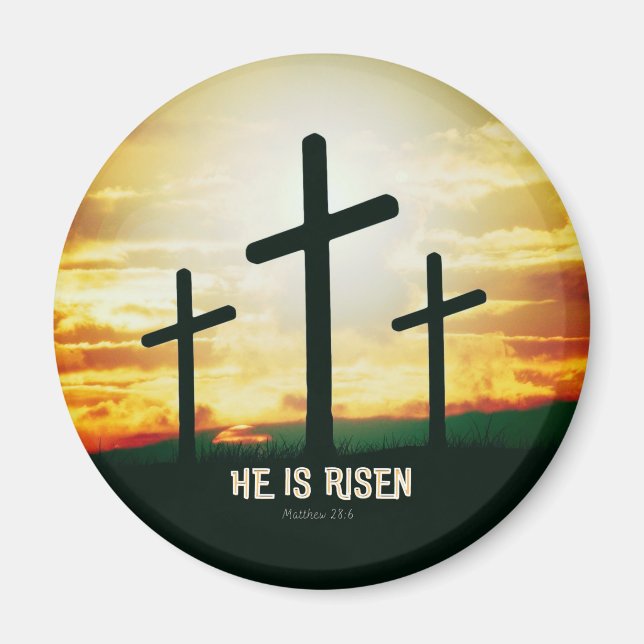 HE IS RISEN - EASTER ILLUSTRATION MAGNET (Front)