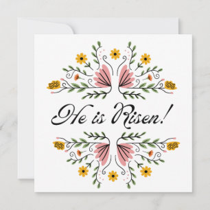 He is Risen Easter  Invitation
