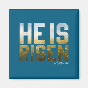 He is risen easter jesus bible verse christian magnet