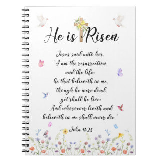 He is Risen-Easter Notebook