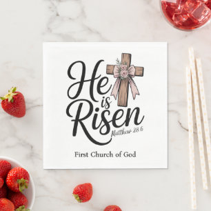 He is Risen! Easter Sunday Napkin