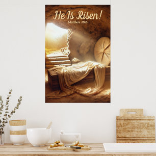 He Is Risen! Easter Sunday Poster