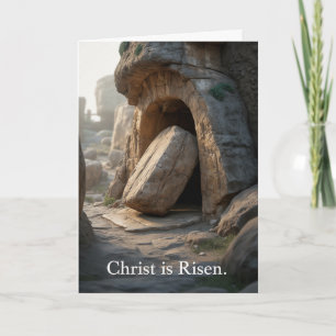 He Is Risen Empty Tomb Christian Easter Card