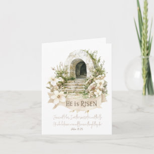 He is Risen   Empty Tomb Easter Card