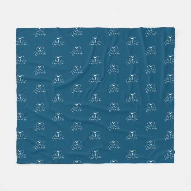 He Is Risen Fleece Blanket (Front (Horizontal))