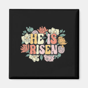 He Is Risen Floral Christian Happy Easter Women Gi Magnet