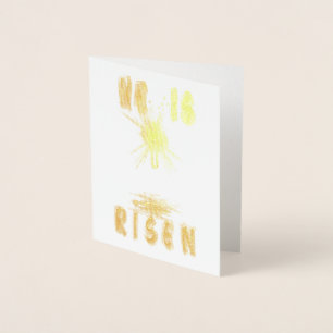 He Is Risen Foil Card