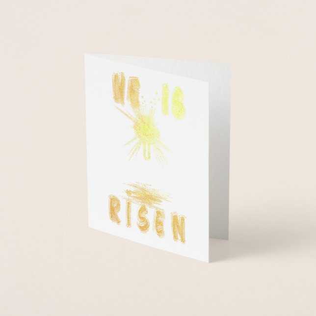 He Is Risen Foil Card (Front)