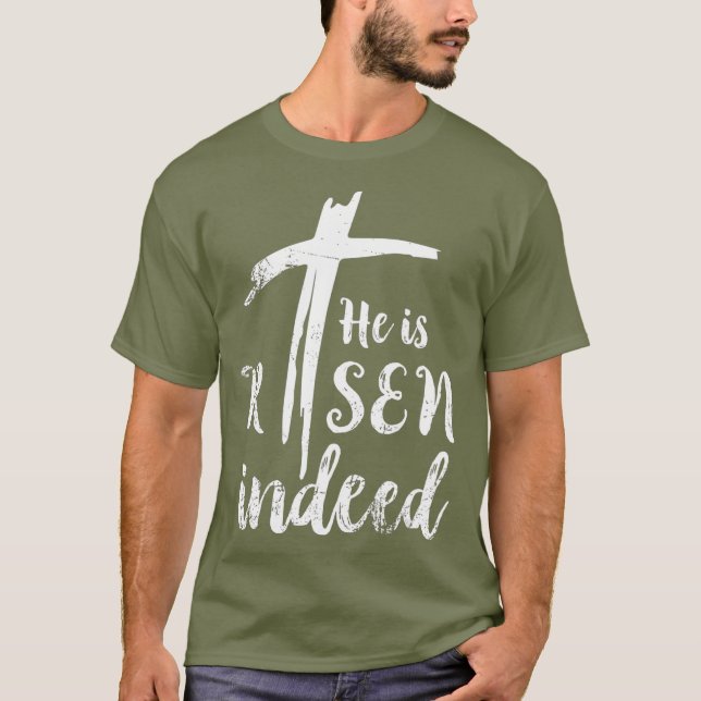 He is Risen Hallelujah Easter s Religious T-Shirt (Front)