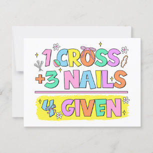 He is risen happy Christian easter Jesus God love Postcard