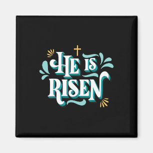 He Is Risen Happy Easter Christian Christ Jesus Bi Magnet