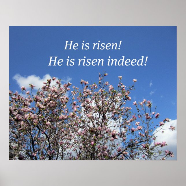 He is risen!  He is risen indeed! Poster (Front)