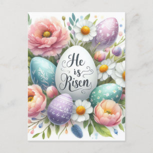 He Is Risen Holiday Postcard