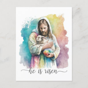 He Is Risen Holiday Postcard