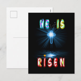 He Is Risen Holiday Postcard