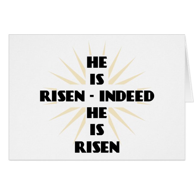 He Is Risen - Indeed He Is Risen (Front Horizontal)
