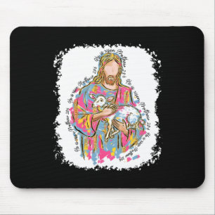 He Is Risen Jesus And Lamb God Happy Easter Christ Mouse Pad