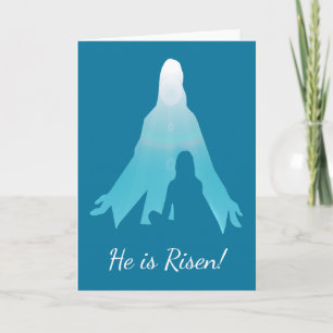 He is Risen Jesus Christ Easter Holiday Card