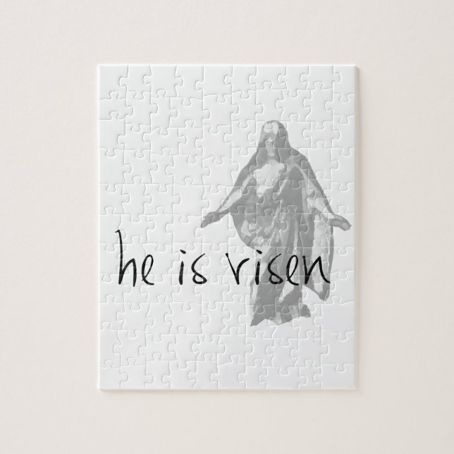 he is risen jesus christ easter lds mormon jigsaw puzzle (Vertical)