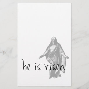 he is risen jesus christ easter lds mormon stationery