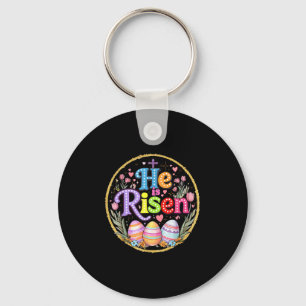 He Is Risen Jesus Christian Bible Verse Easter Wom Key Ring