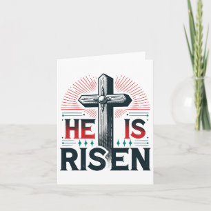 He Is Risen Jesus Christian Easter Day Card